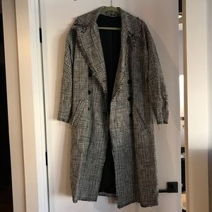 Menswear Plaid Coat